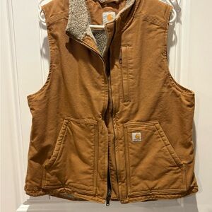 Carhartt Tan Sherpa-Lined Vest